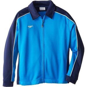 Speedo Youth Streamline Warm Up Jacket Speedo Vibrant Navy/Blue Size Small New